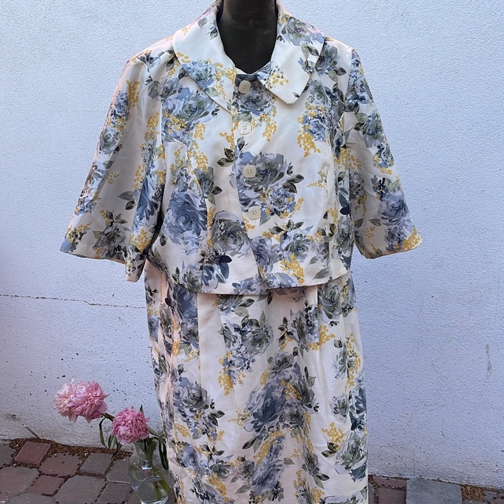 Signature by Robbie Bee Floral Dress set